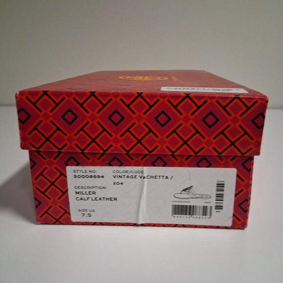 Tory Burch Miller Calf Leather Sandals Size 7.5 New - Picture 7 of 7